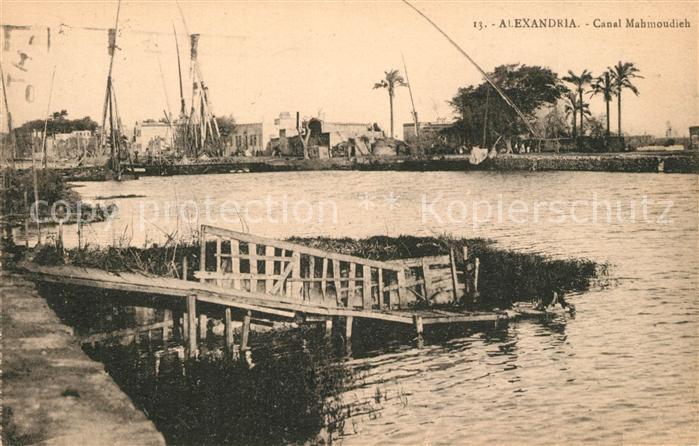 Alexandria Alexandrie Aegypten Kanal Mahmoudieh