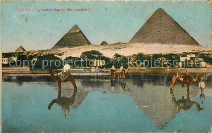 aegypten Pyramiden Oase Kamele