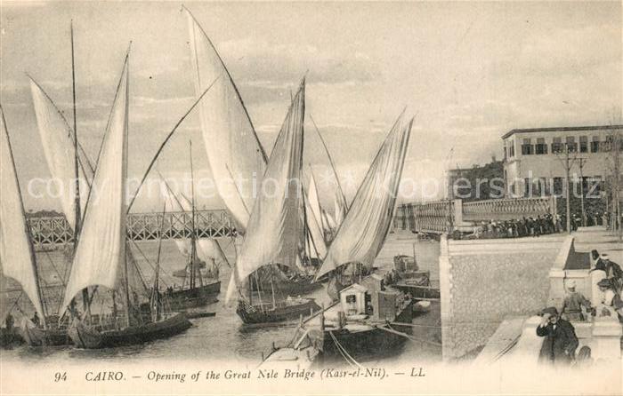 Cairo Egypt Bruecke Kasr el Nil