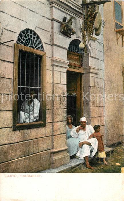 Cairo Egypt Fischmarkt Familie
