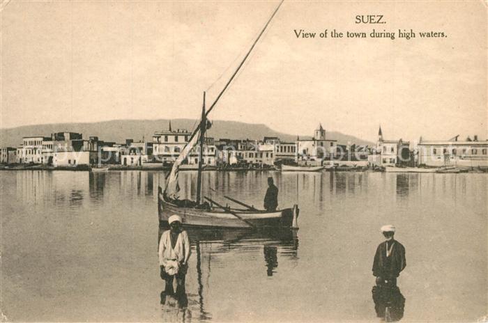 Suez Panorama bei Hochwasser