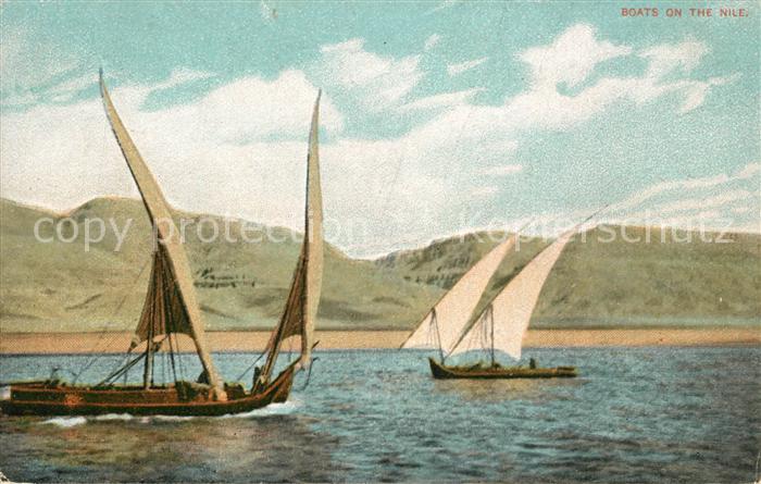 aegypten Segelboote auf dem Nil