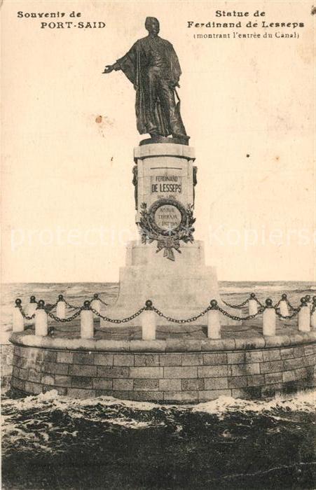 Port Said Denkmal Ferdinand de Lesseps
