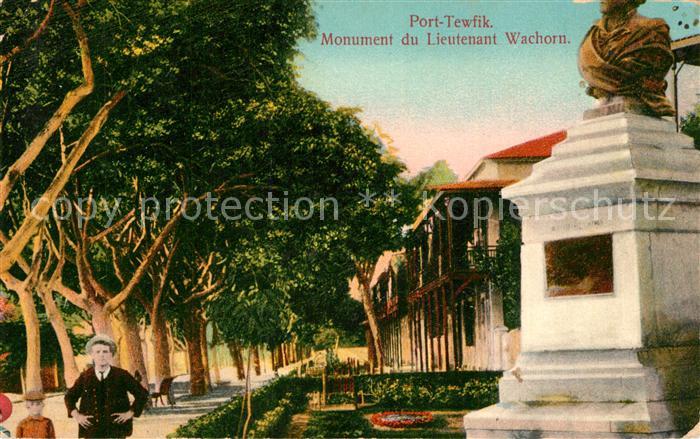 Port Tewfik Denkmal Leutnant Wachorn