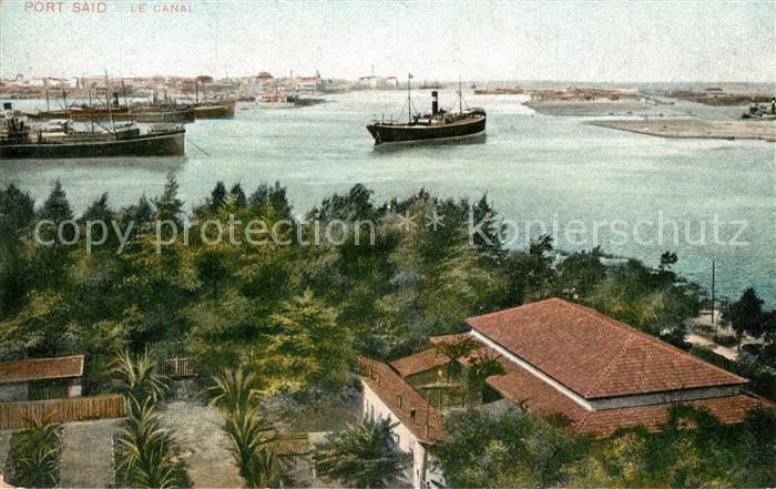 Port Said Suez Kanal Frachtschiffe