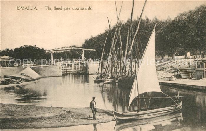 Ismailia Fluttor Hafen Segelboote