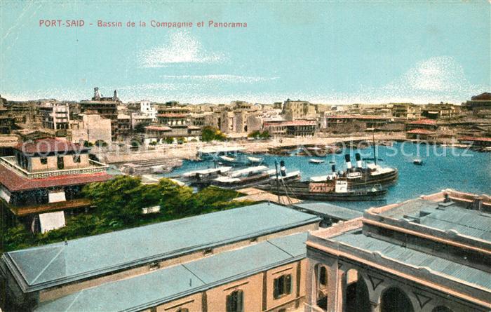 Port Said Hafenbecken Panorama