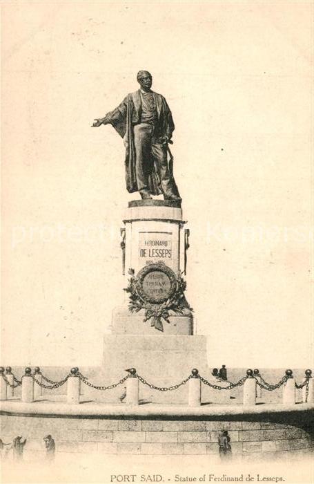 Port Said Statue Ferdinand de Lesseps