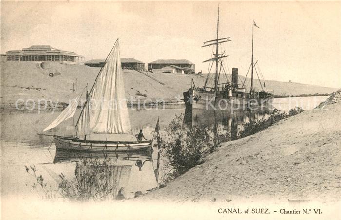 Suez Kanal Segelfrachtschiff