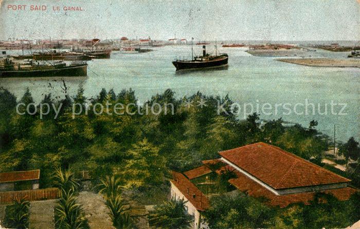 Port Said Kanal Frachtschiffe