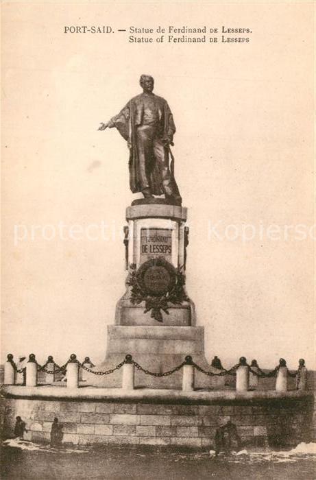 Port Said Statue Ferdinand de Lesseps