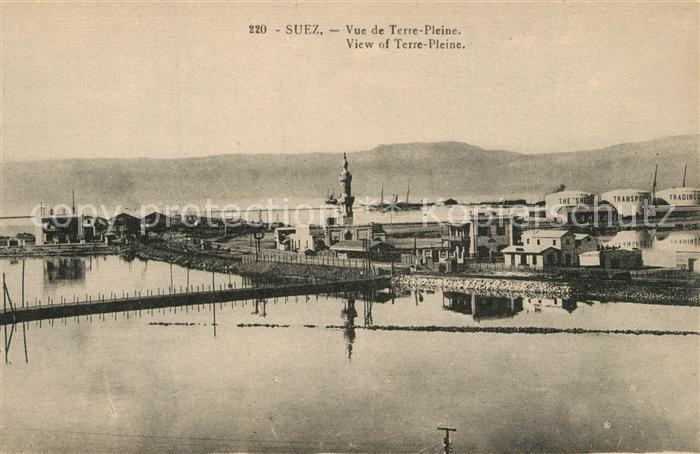 Suez Panorama Terre Pleine Hafen