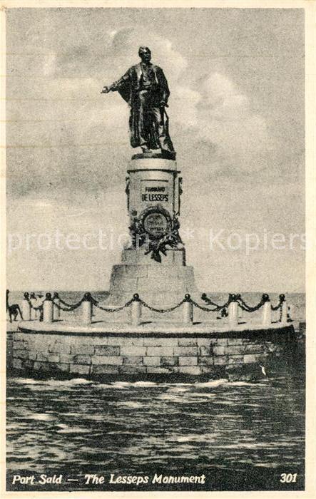 Port Said Denkmal Lesseps