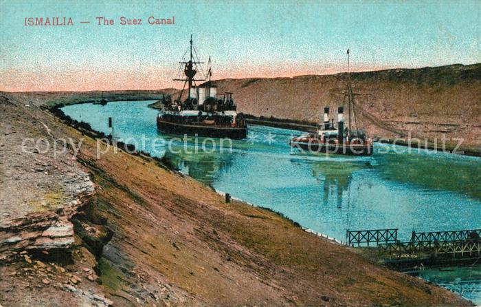 Ismailia Suez Kanal Schiffe