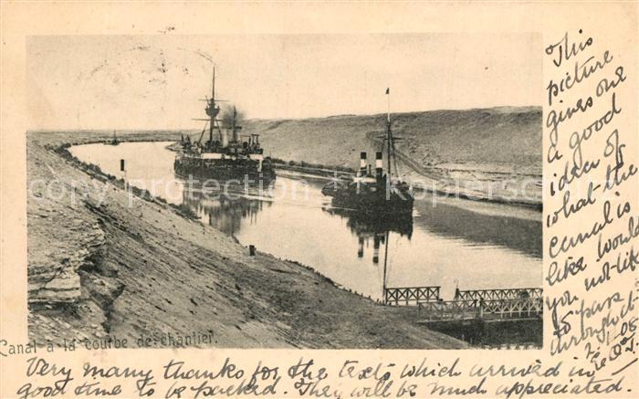 Suez Kanal Frachtschiff