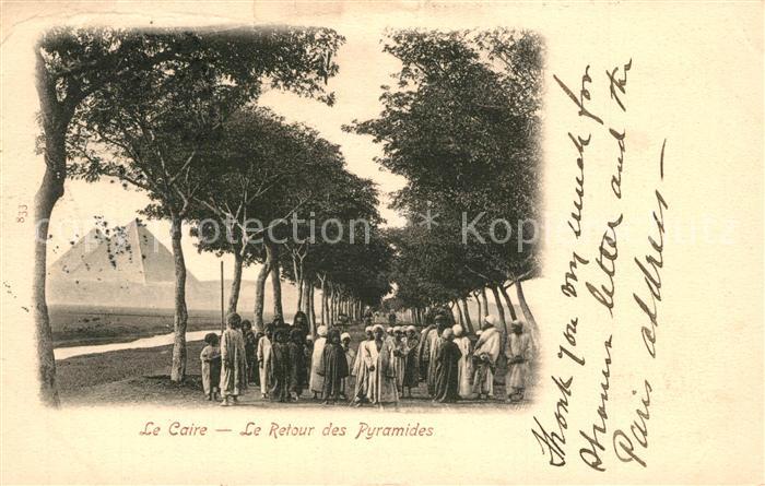 Caire Aegypten Le Pyramiden Besucher