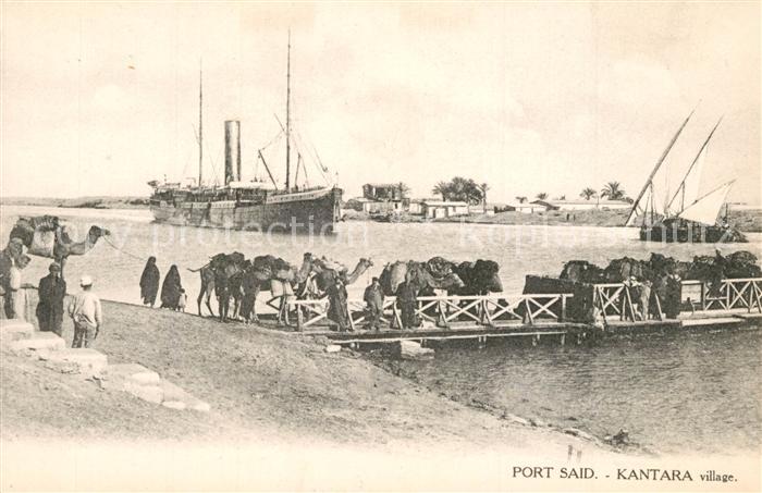 Kantara Frachtschiff Kamele Faehre