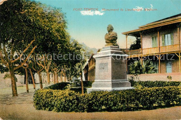 Port Tewfik Denkmal Leutnant Wachorn