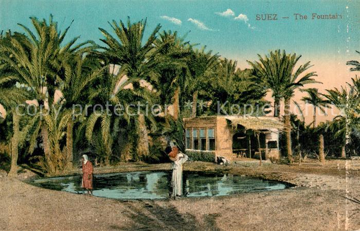 Suez Quelle Brunnen Wassertraeger
