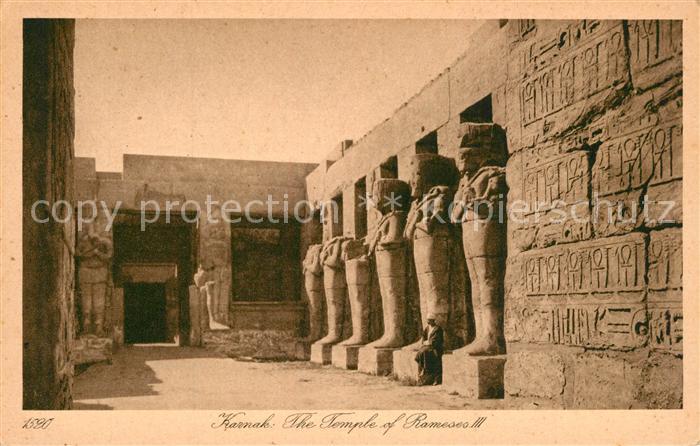 Karnak Egypt Tempel von Ramses III