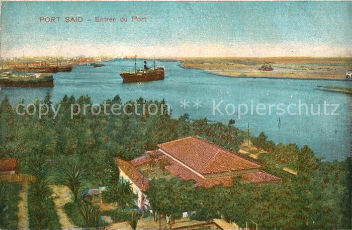 Port Said Hafeneinfahrt