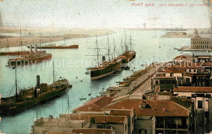 Port Said Panorama Hafen Canal