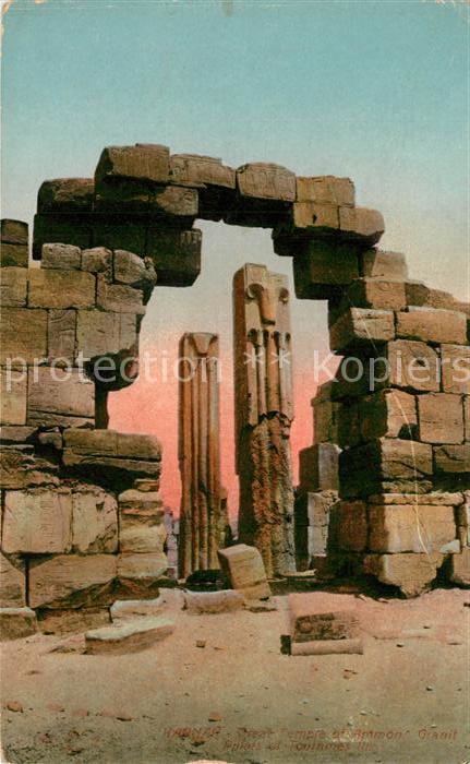 Karnak Egypt Grand Temple Ammon Piliers granite Touthmes III