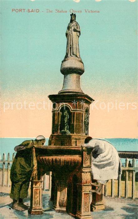 Port Said Statue Queen Victoria