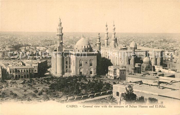 Cairo Egypt Panorama Moschee Sultan Hassan El Rifai