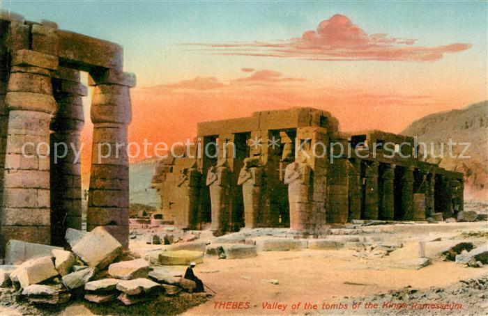 Thebes Aegypten Valley Tombs of the Kings Ramesseum