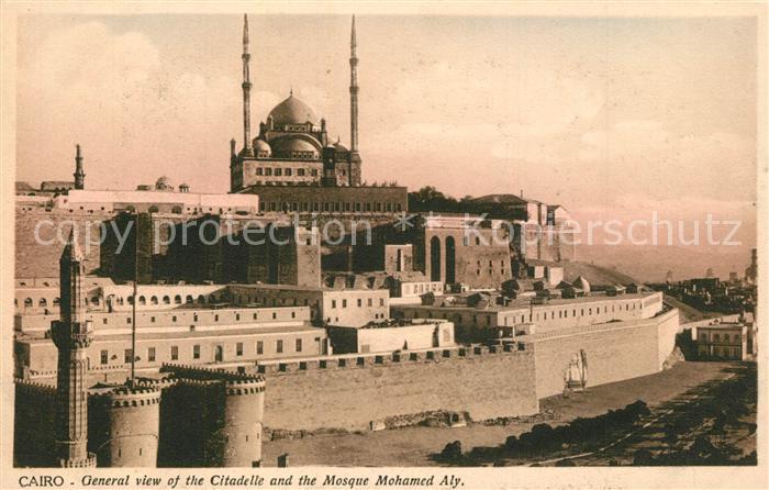 Cairo Egypt Ansicht der Citadelle Moschee Mohamed A