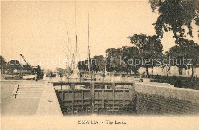 Ismailia Schleuse Segelboote