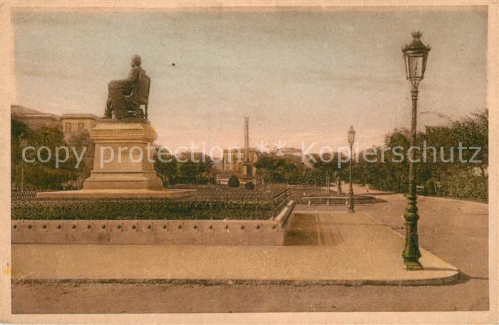 Alexandria Alexandrie Aegypten Garten Monument Nubar Pacha