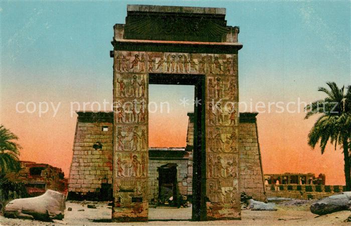 Karnak Egypt Pylon von Ptolemy Evergetes