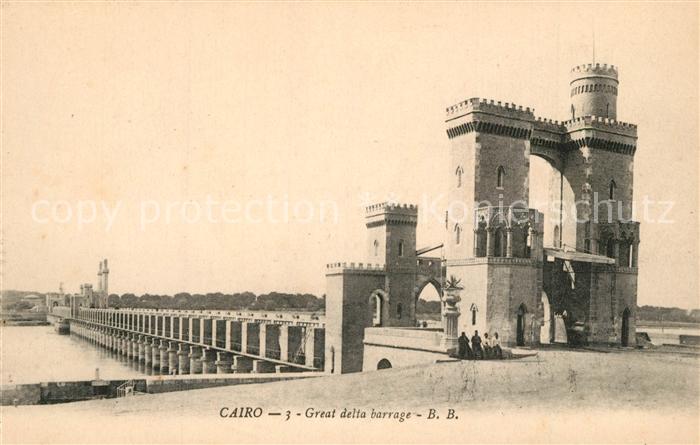 Cairo Egypt Great delta barrage