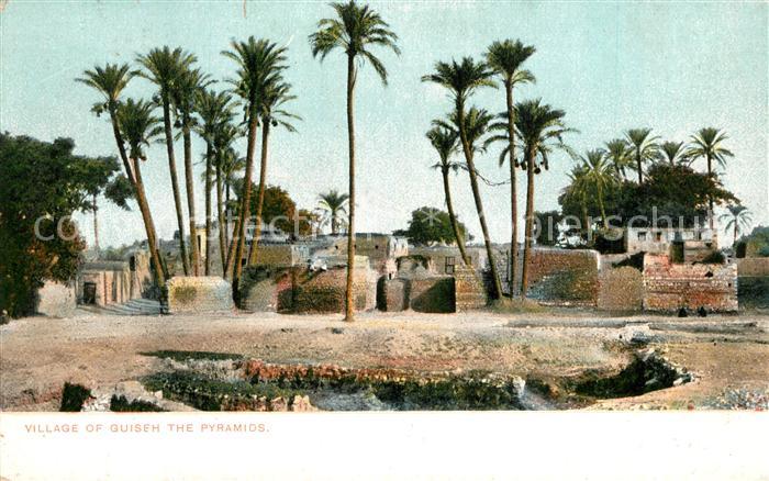 Cairo Egypt Village of Guizeh Pyramiden