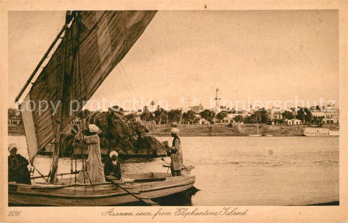 Assuan Blick von Elephantine Island