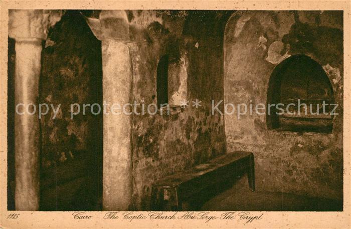Cairo Egypt Coptic Church Abu Serge Krypta