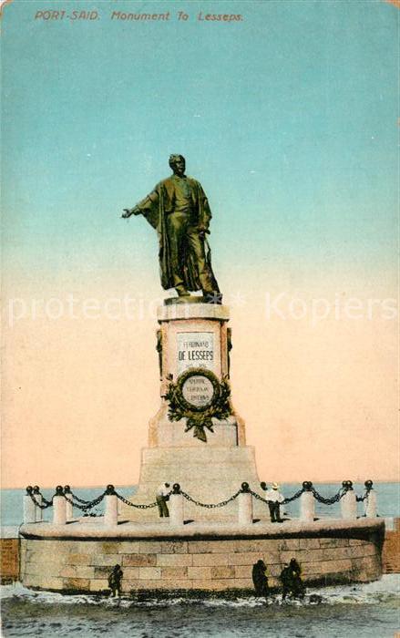 Port Said Monument Lesseps