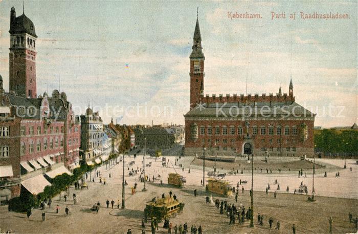 Kobenhavn Raadhuspladsen Strassenbahn