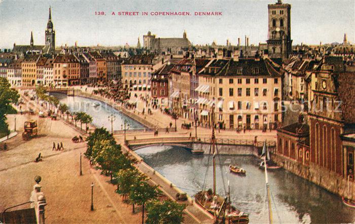 Kobenhavn A Street Panorama