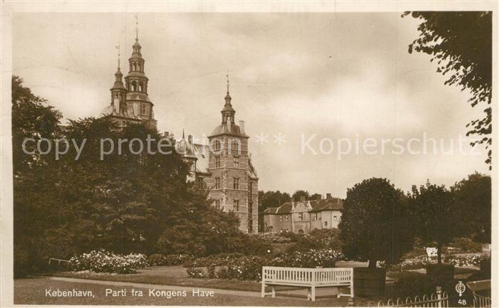 Kobenhavn Kongens Have Panorama