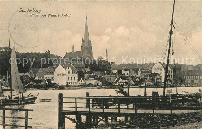 Sonderburg Blick vom Staatsbahnhof