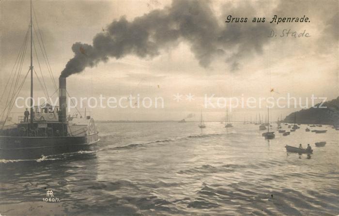 Apenrade Aabenraa Dampfer Hafen