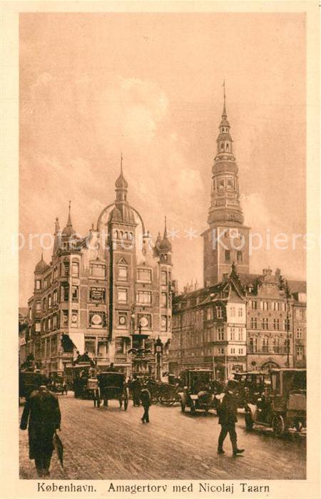 Kobenhavn Amagertorv med Nicolaj Taarn