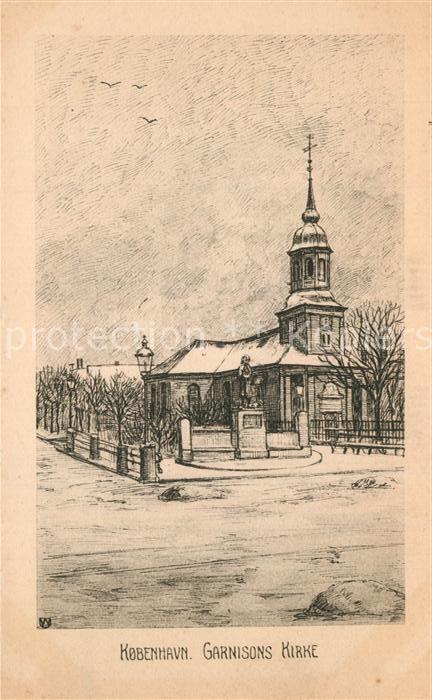 Kobenhavn Garnisons Kirke Kuenstlerkarte