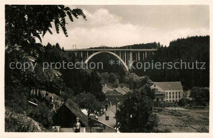 Lazne Bechyne Bruecke Panorama