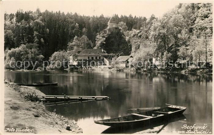 Bechyne Panorama Bootsanlegestelle