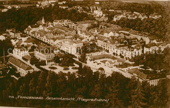 Franzensbad Boehmen Fliegeraufnahme