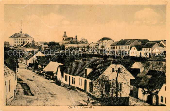 Cista Ortsansicht mit Kirche und Schloss
